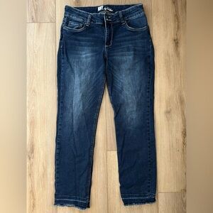 KUT FROM THE KLOTH Mid Rise Skinny Raw Released Hem Jeans EUC